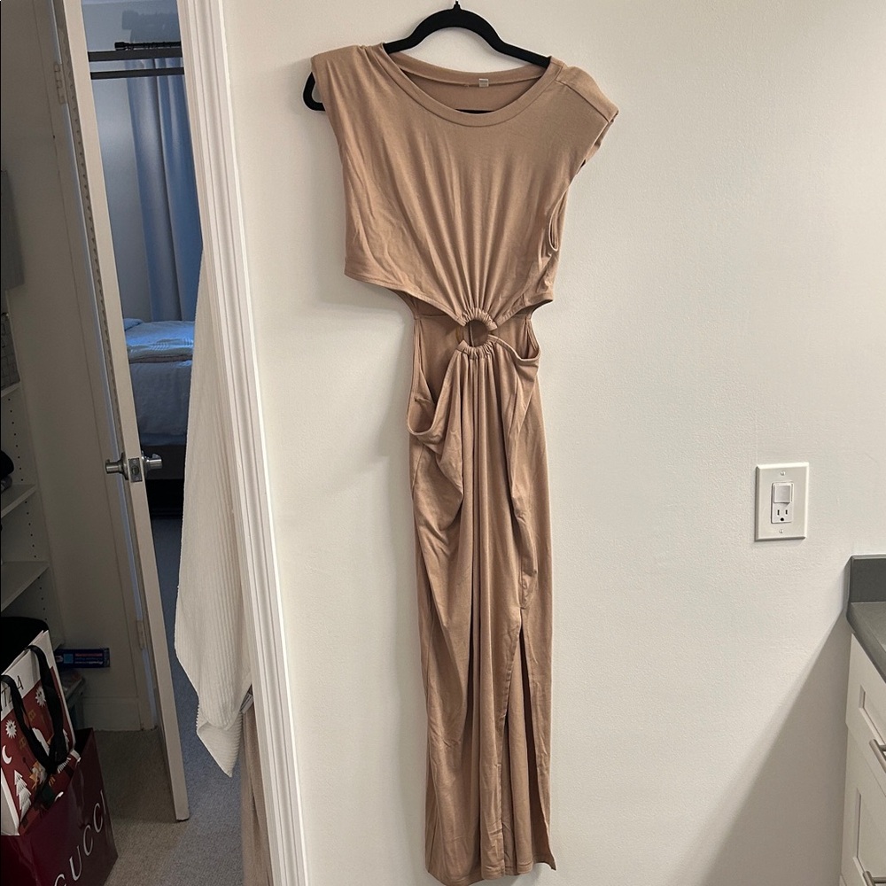 Tan Maxi Dress
